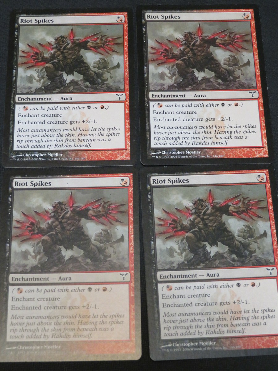 mtg riot cards 4x Riot Spikes | Dissension