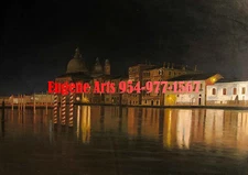 20x24"Hand Painted Oil Flat.Impressionist , Venice, Gondola, High Quality