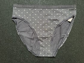 Lot 5 Victoria&rsquo;s Secret sz M High Leg Brief Panty Cotton Underwear Bundle Pack