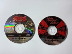 Sega Saturn Japan Lot: Wrestling Tornado & The King of Boxing CIB Retro Fighting