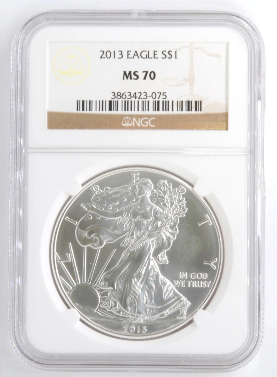 American Eagle MS 70 Graded 2013 Silver Bullion Coins for sale | eBay