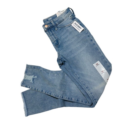 Old Navy Big Girls Size 12 Light Wash Blue Distressed Ballerina Jeggings NWT - Picture 5 of 14