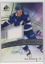 2020 Upper Deck SP Game Used Authentic Rookies Silver Jersey Cal Foote #195 1pf0