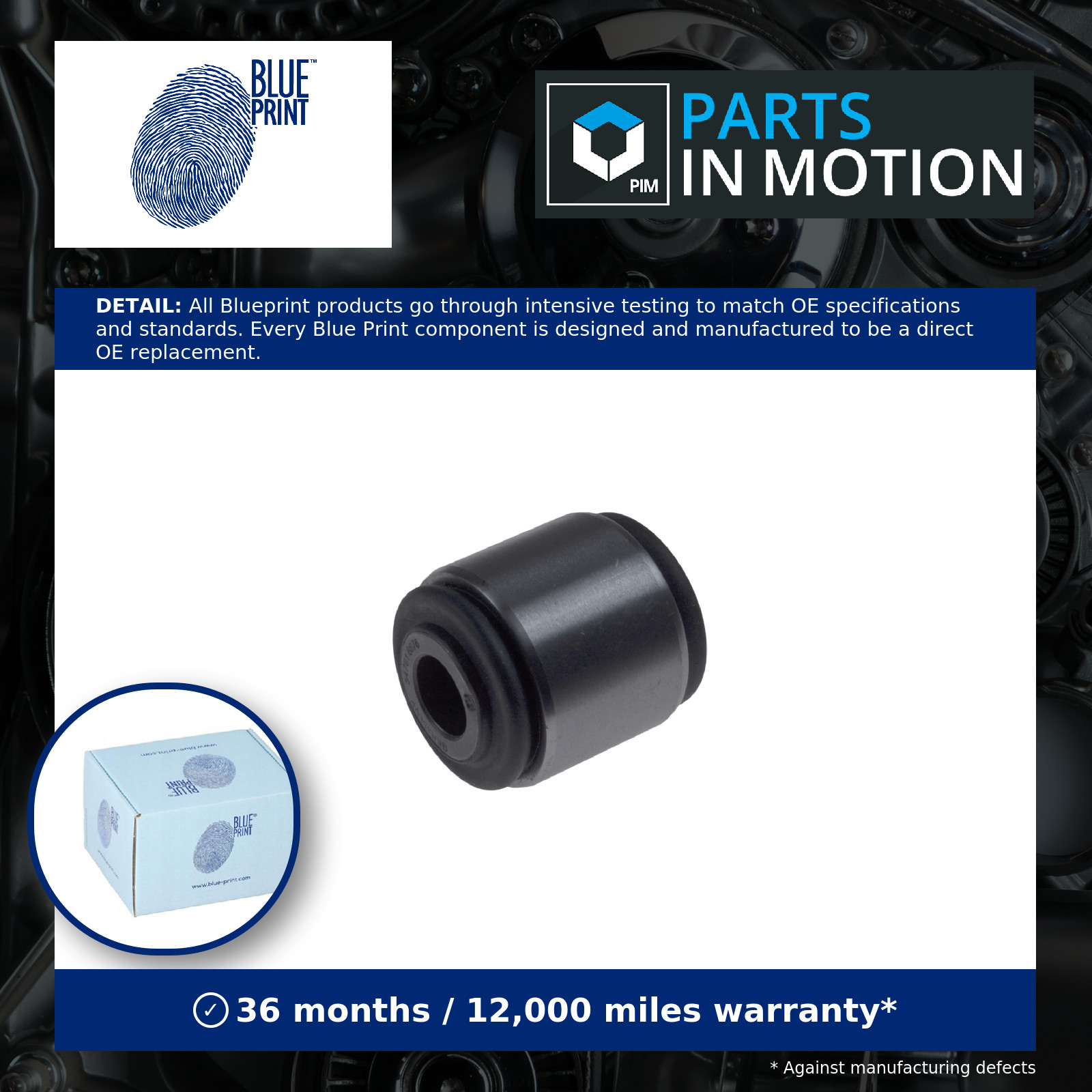 Wishbone / Control / Trailing Arm Bush ADJ138050 Blue Print Mounting Suspension