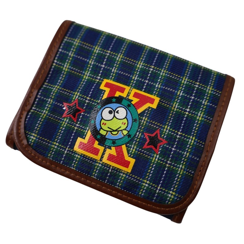 Vintage 90s Sanrio Kerokero Keroppi Character Tri Fold Wallet