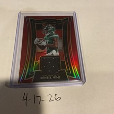 2020 Select Denzel Mims Red Prizm Rookie Jersey Relic RC #DMI NY Jets MINT