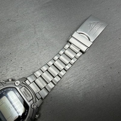 Casio ProTrek PRT-300 Watch Men 47mm Silver Digital Alit-Thermo