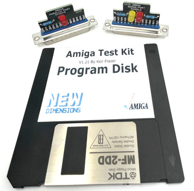 Commodore Amiga Test & Diagnostic Tool Kit - Floppy Disk & Dongles - USA seller