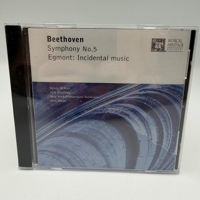 Beethoven Symphony No 5 Egmont NY Philharmonic Kurt Masur CD Musical Heritage