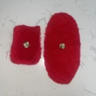 Vintage 1960’s Barbie Suzy Goose Vanity Red Rug & Bench Cover Only