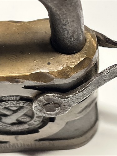Vintage YALE US Army Ordinance Department Ammunition Padlock - Bild 7 von 11