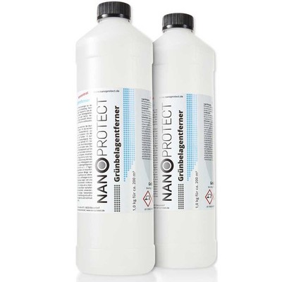 Nanoprotect Grünbelagentferner | 2 x 1,0 kg | Konzentrat | Dachreiniger