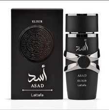 Asad Elixir By Lattafa Eau De Parfum Spray for Men 3.4 oz /100ml  New Arrival 