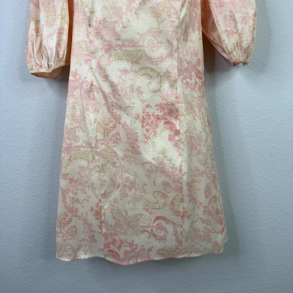Laura Ashley x Urban Outfitters Dress L Pink Floral Romantic Cottagecore Retro - Image 4 of 4