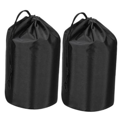 Stuff Sack, Waterproof Outdoor Storage Sack Portable 12 x 24 Inch Black
