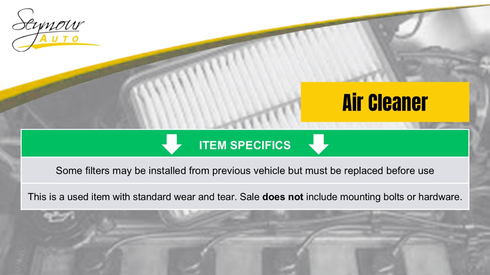 Passenger Right Air Cleaner VQ37VHR Fits 10-20 370Z 1427550