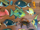 Big lot of 21 fish wall art ocean decor plaques turtle seahorse crab starfish — photo 4