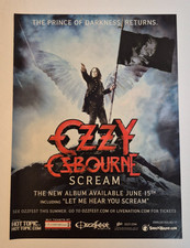 OZZY OSBOURNE "Scream" The Prince of Darkness... ~ Magazine Print/Promo Ad 2010