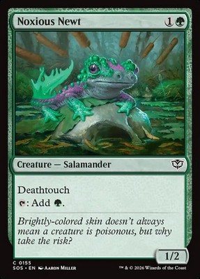 MTG Magic the Gathering Noxious Newt (155/444) Secrets of Strixhaven LP