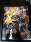 Cam Newton - Autographed 8x10 Photo w Player COA, Carolina Panthers, Framed