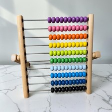 IKEA MULA Abacus Toy Kids Rainbow Wooden Educ...