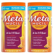Metamucil Multi Health 100 Natural Psyllium Fiber, Sugar Free, 260 Doses NEW