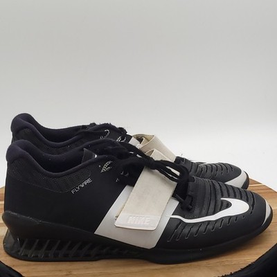 Nike Romaleos 3 Womens Sz 11  Black White Weightlifting Shoes - See Description 