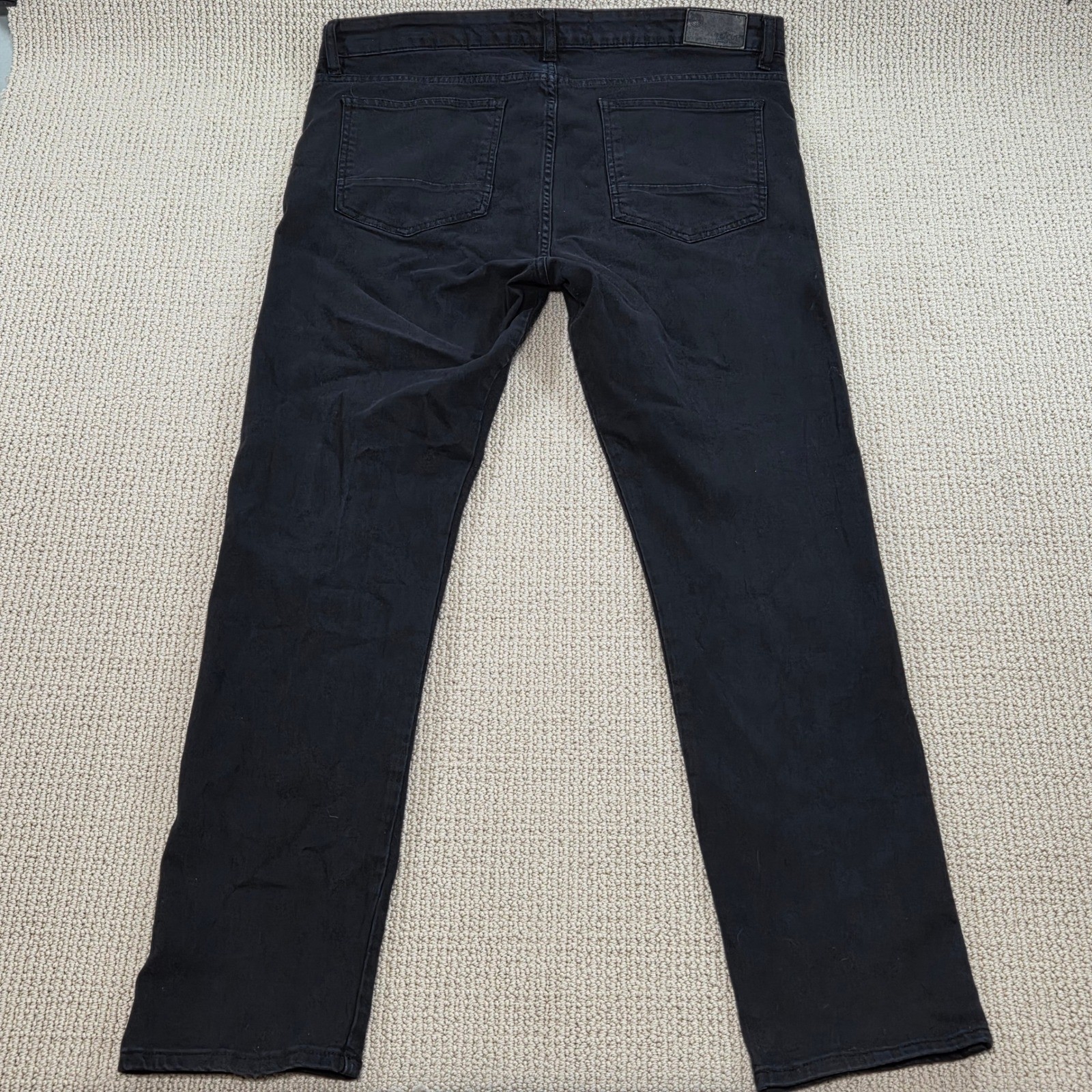 Focus Jeans Black Distressed Patchwork Denim Jean… - image 2