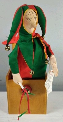 Vintage JAX of Maine Handcrafted Maple Jack In The Box ''Jester'' #2