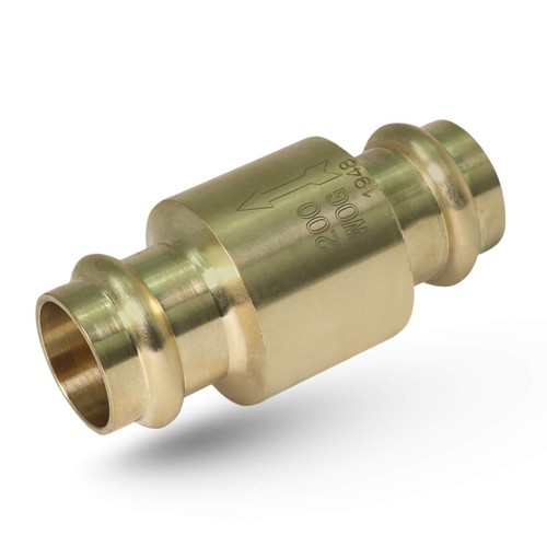 Webstone 372S256 LeadFree Brass Inline Spring Check Valve 3/4" Press