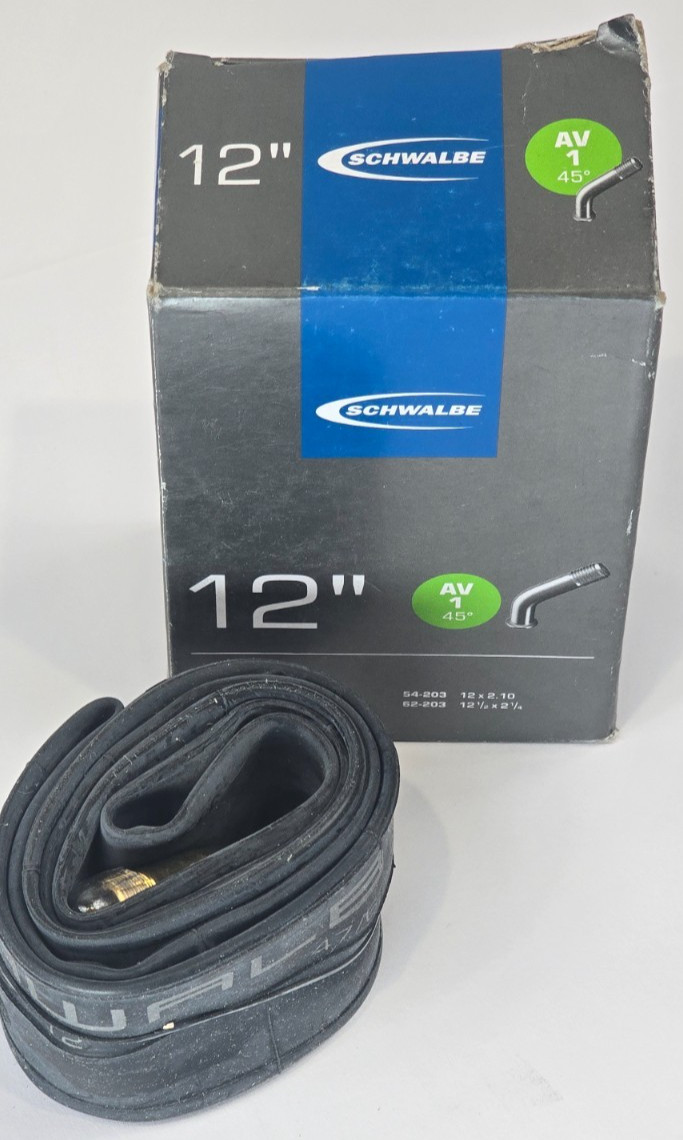 Schwalbe No.1 Inner Tube 12"" | 47-203 |  AV1-45° Schrader Valve