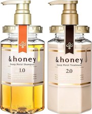  honey Deep Moist Shampoo  Treatment Set 445ml Repair Moisture Made in Japan