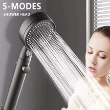 5 Modes High Pressure Shower Head Water Saving Nozzle Bathroom Home Bath Gift