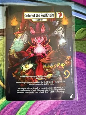 Neopets Battledome TCG Obelisk UR Order of the Red Erisim Faction