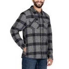 Colorado Clothing Men's Plaid Flannel Shirt, Black, Size S NWT
