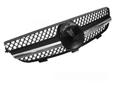 K&uuml;hlergrill Passend f&uuml;r Mercedes CLK W209 03-10 Grill Schwarz Chrom Sport