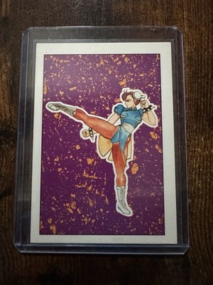 1993 Topps Street Fighter II #84 Lightning Kick Chun Li RARE SNES Nintendo