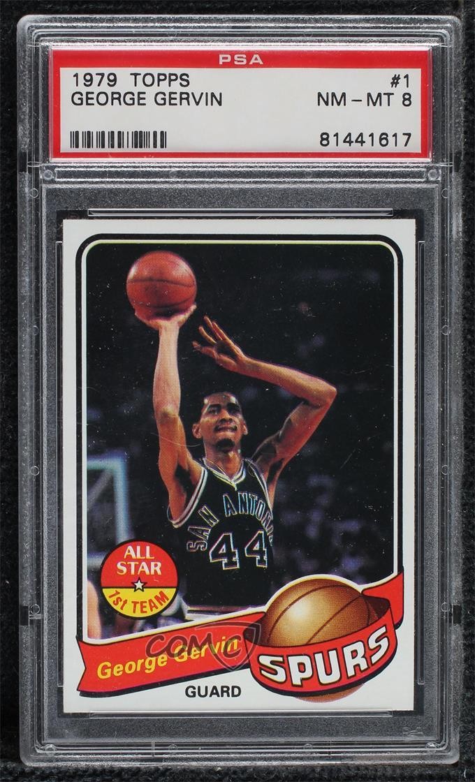 1979-80 Topps George Gervin #1 PSA 8 HOF 0y8e
