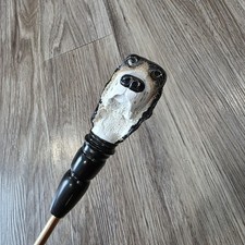 Carved Dog Head Shoe Horn 18" Setter Hound
