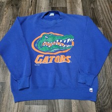 Vintage 90's Florida Gators Russell Athletic Crewneck Men  s Large Blue