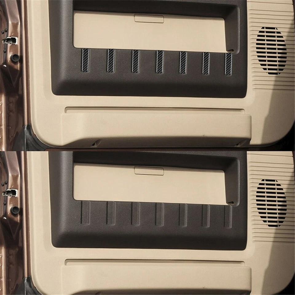 30Pcs For Ford F-650/750 2011-2013 Carbon Fiber Door Panel Set Cover Trim  - Imagem 3 de 4