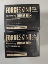 FORGE SKIN Men Face Tallow Balm 50g X2 Beef Tallow Hydrating Cream New Exp 1/29
