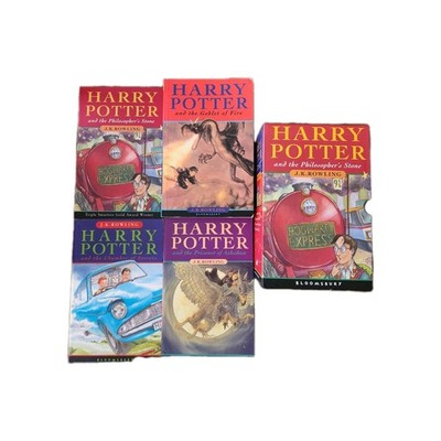 UK Harry Potter Boxed Book Set Bloomsbury: Books 1-4 Paperback Original Artwork 
