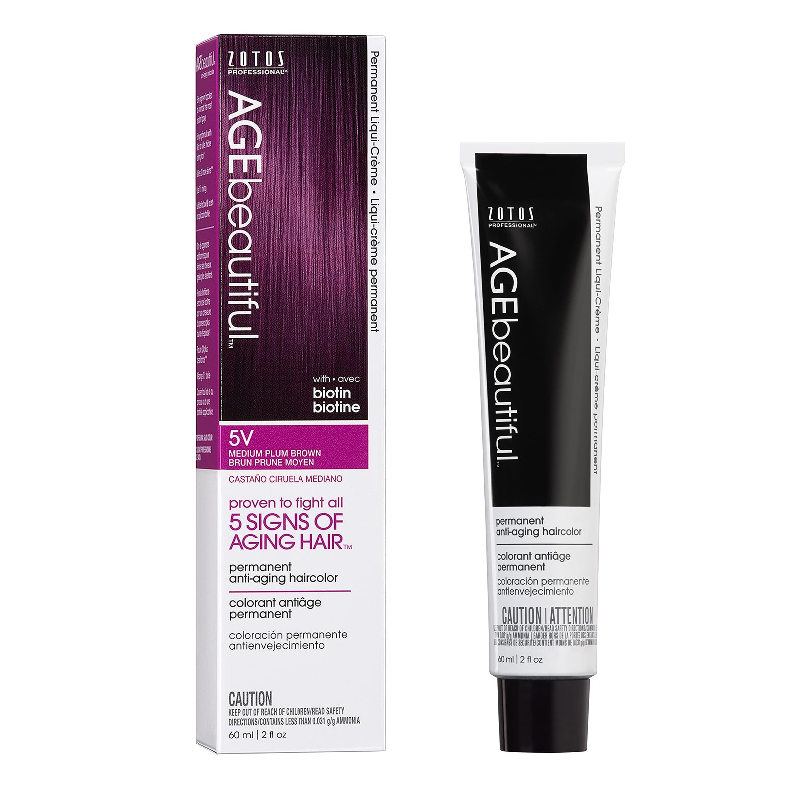 Dye 5v Medium Plum Brown | 100% Gray Coverage