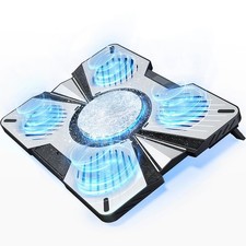 Laptop Cooling Pad with 5 Fans  Peltier Device Ultra-Quiet Semiconductor Pan...