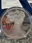1996 US Liberty One Troy Pound 1lb .999 Silver Proof Eagle Coin. 021211