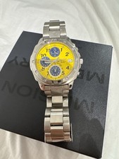 Yellow Face Seiko With Silver Clip Strap No Box And No Paper