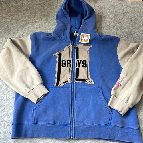 KIY Mens XL Grays Negro Leagues Baseball Heavyweight Hoodie Sweatshirt See photo