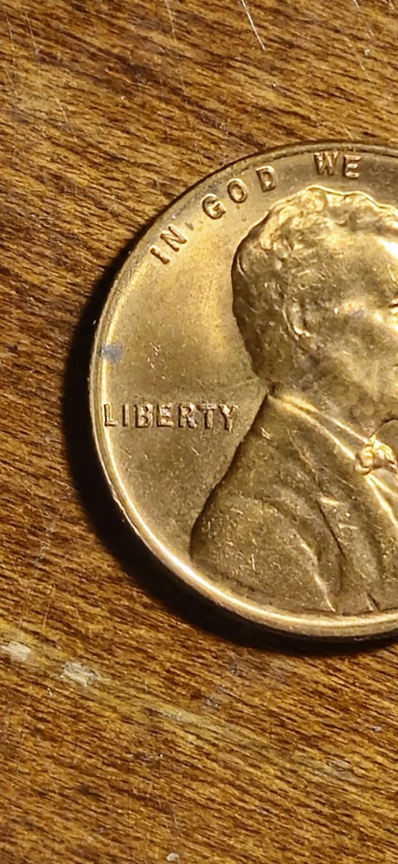 1958 RARE DDO LINCOLN WHEAT CENT UNUSUAL DDO CHIN LAPEL DATE MOTTO BEAUTIFUL RED - Image 3 of 4