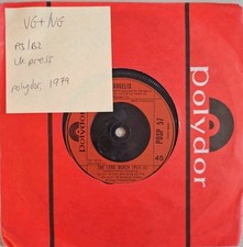 Vangelis The Long March Vinyl Record 7" VG+/VG POSP57 1979
